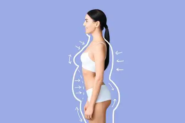 image of woman experiencing fat reduction treatment Ham