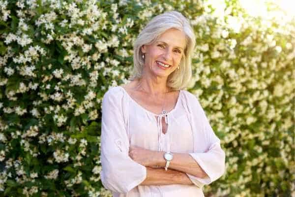 Older woman happy with urinary incontinence treatment Ham
